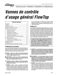 Vannes de contrôle d`usage général FlowTop