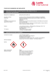 FICHE DE DONNEES DE SECURITE