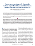 Vers un nouveau rôle pour le pharmacien haïtien : expert du