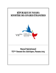 Manual Operativo - VII Cumbre de las Américas Panamá 2015