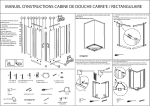 manuel d`instructions cabine de douche carre`e