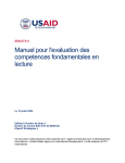 Manuel pour l`evaluation des competences