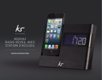 XDOCK2 RADIO RÉVEIL AVEC STATION D`ACCUEIL