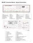 SA-42T Instruction Manual – Manuel d`instructions