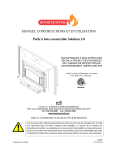 MANUEL D`INSTRUCTIONS ET D`UTILISATION Poêle à