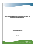 Manuel de formation destin&eacute; aux personnes effectuant des