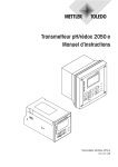 Transmetteur pH/rédox 2050 e Manuel d`instructions