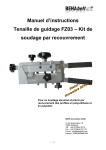 Manuel d`instructions Tenaille de guidage FZ03 – Kit de soudage