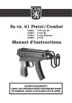 Sa vz. 61 Pistol / Combat, Manuel d`instructions