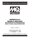 MODèLE WM45HCE - Multiquip Inc.