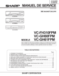 VC-FH310FPM VC-GH60FPM VC-GH61FPM MANUEL DE SERVICE