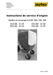 Instructions de service CLS-G/H 1050/1350/1650 Collecteur