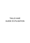 TAILLE-HAIE GUIDE D`UTILISATION