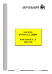 MANUEL D´INSTALLATION PONT-BASCULE MTS-335