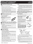 INSTALLATION INSTRUCTIONS ELECTRICAL GAUGES/KITS