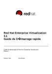 Red Hat Enterprise Virtualization 3.1 Guide de Démarrage rapide