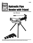 Hydraulic Pipe Bender with Tripod