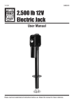 2,500 lb 12V Electric Jack