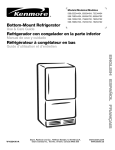 Bottom-Mount Refrigerator Refrigerador con congelador en la parte