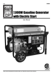 7,000W Gasoline Generator with Electric Start