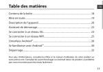 Table des matières