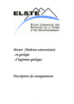 TABLE DES MATIERES - Université de Genève