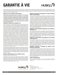 Garantie &agrave; vie