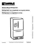 Bottom-Mount Refrigerator Refrigerador con congelador en la parte