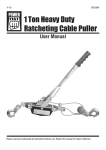 1 Ton Heavy Duty Ratcheting Cable Puller