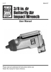 3/8 in. dr Butterfly Air Impact Wrench
