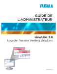 Vaisala viewLinc 3.6 Administrator Guide FR