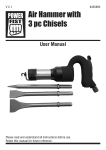 Air Hammer with 3 pc Chisels