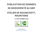 publication de données de biodiversité au gbif atelier de nouakchott