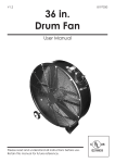 36 in. Drum Fan