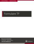 Formulaire TP - Université d`Ottawa