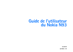 Guide de l`utilisateur du Nokia N93