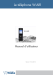 W-AIR cordless phone User Manual FRA