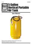 5 Gallon Vertical Portable Air Tank