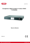 Enregistreur digital compact 4 canaux ABUS TVVR30001 Manuel