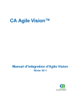 CA Agile Vision - Manuel d`intégration d`Agile