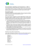 Documentation Sp&eacute;cifique de Programme (&laquo; SPD