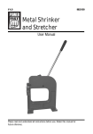 Metal Shrinker and Stretcher