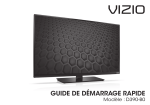 VIZIO D390-B0 Guide de Demarrage Rapide