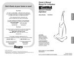 Owner`s Manual Manuel De L`utilisateur Vacuum