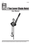 1 Ton Lever Chain Hoist