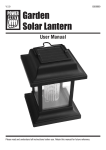 Garden Solar Lantern