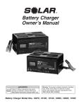 Battery Charger Owner`s Manual