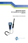 Appareil de mesure de la qualit&eacute; de l`air int&eacute;rieur Mod&egrave;le 7575