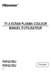 TV A ECRAN PLASMA COULEUR MANUEL D`UTILISATEUR