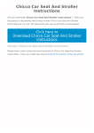 Chicco Car Seat And Stroller Instructions |